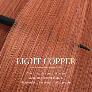 Nouvelle tendance très vendue # Extensions de cheveux en ruban adhésif miniatures couleur gingembre orangé 350 Copper, 100% cheveux humains vierges, ruban adhésif invisible de luxe - Product Image 6