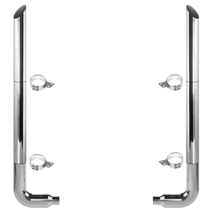 हॉट सेलिंग 8 "रॉड 153 इंच ऊंचाई 45 डिग्री बाहर निकलने वाले निकास पाइप किट 359 379 389 के लिए पूर्ण निकास किट - Product Image 1