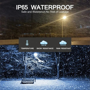 مصباح شارع شمسي فائق السطوع مع إضاءة LED وتحكم عن بعد ومستشعر حركة للاستخدام الخارجي - Product Image 2