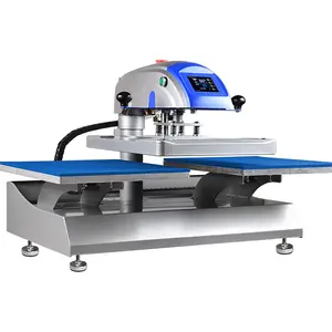 High-Efficiency 40x50 Pneumatic Double Plate Automatic Open Heat Press Machine for T-Shirt Printing and Apparel