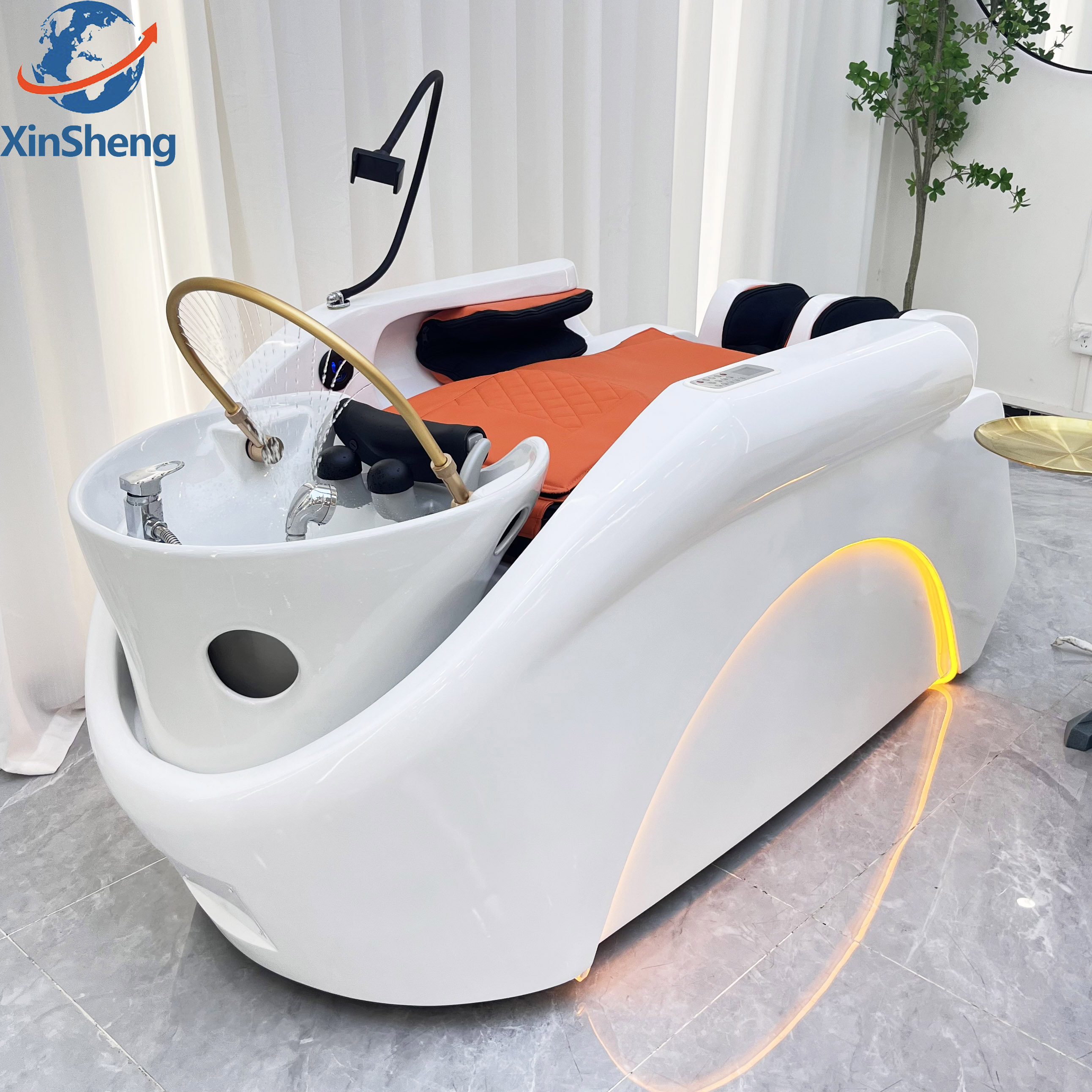 Factory custom r Japanese head spa equipment Wide bed Massage Electric head spa Shampoo Massage Beds hair washing Shampoo chair