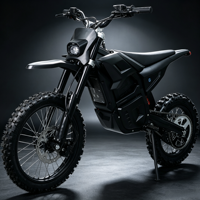 Moto électrique tout-terrain pour adultes avec moteur central 6000W, batterie au lithium 72V, vitesse unique, freins à double disque, vitesse maximale de 75 km/h