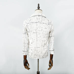 Modest Soft 100% Poliéster Ropa de dormir de manga larga, Primavera Verano Tallas grandes Ropa de ocio Pijamas de dos piezas para mujer - Product Image 4