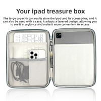 iPad için PU Deri Tablet Kılıfı ve Taşınabilir Dizüstü Bilgisayar Kılıfı, Depolama Alanı ve Koruyucu Kapaklı (Çin Malı)