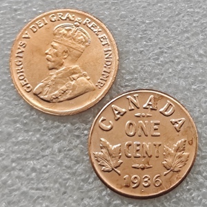 Monedas conmemorativas de estilo antiguo de 1 centavo de Canadá, 1936,<span class=keywords><strong>1923</strong></span>,1925, regalos, decoración del hogar - Product Image 1