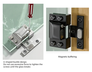 SAH105 <span class=keywords><strong>SS304</strong></span>柔らかい閉鎖のガラスドアの蝶番 - Product Image 5