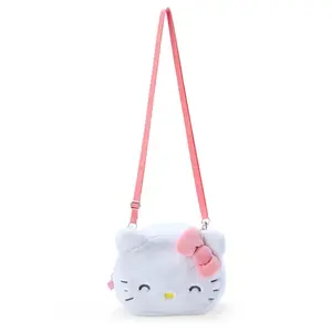 Botu 2024 new kawaii anime mini plush bag anime melody kuromi cinnmoroll cartoon phone bag Y2k kids gifts storage shoulder bags