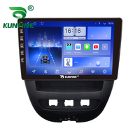Pour TOYOTA/citroën C1/peugeot 107 10.33 pouces écran QLED dispositif d'unité principale Double 2 Din voiture stéréo Navigation GPS Android voiture Radio