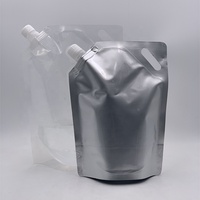 RTS 500ml 1L 1.5L 3L transparent debout sac de boisson de bière liquide pochette avec poignée