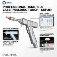 Pistolet de soudage laser portatif refroidi par air CQWY SUP28F, poids 0,65 kg pour 1200 W