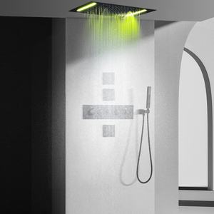 Матовая черная система для душа, 14X20 дюймов - Product Image 6