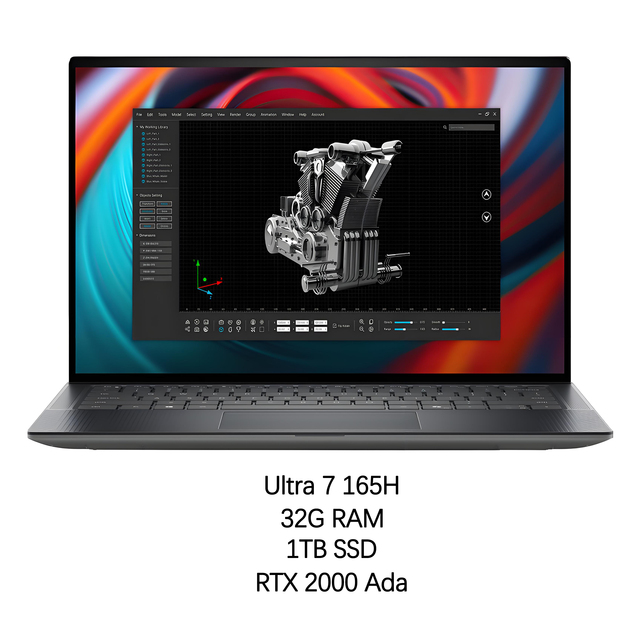 New Precision 5490 14" FHD 1920x1200 32GB RAM RTX2000Ada 1T SSD Laptop Mobile Workstation for Engineering CAD Video