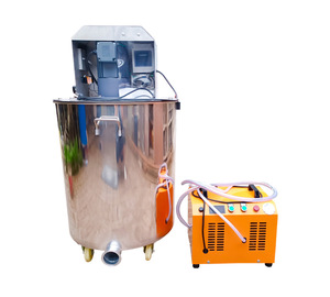 Machine à mousse de béton portable 200L 300L, mélangeur vertical en acier inoxydable pour la production de béton moussant - Product Image 4