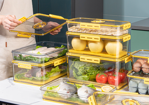 Organizador Apilable para Refrigerador y Congelador, Cajón, Contenedor, Cesta con Tapas Ventiladas - Product Image 2
