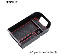 Boîte de rangement pour accoudoir de voiture de luxe moderne avec construction en plastique pour voitures de sport