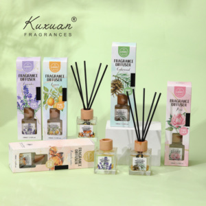 <span class=keywords><strong>Diffusore</strong></span> di Reed della migliore fragranza della stanza della decorazione domestica 100 ml, bottiglia di vetro trasparente lussuosa, - Product Image 1