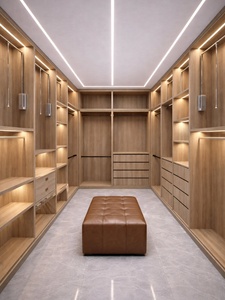 Armoire en <span class=keywords><strong>bois</strong></span> massif, système de dressing, organisateur de vêtements, armoire de chambre personnalisée, dressing intégré - Product Image 1