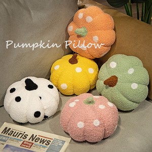 Nordic-style creative plush pumpkin throw <b>pillow</b>, cute round and irregularly shaped <b>sofa</b> cushion for living room. - Product Image 2