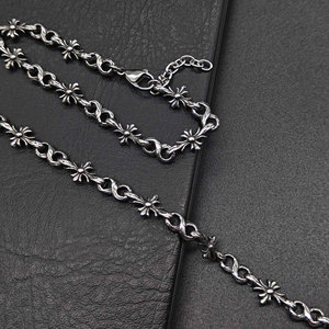 Pulsera y brazalete de moda para hombre, de acero inoxidable 316L, resistente al agua, estilo rock hiphop, con cruz, de marca de diseñador. - Product Image 4