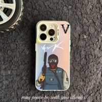 Coque iPhone 14 Vrunk Pro Max 13 12 11 Luxe Street Hip Hop Designer Coque de protection Motif Cool Back Cover Urban Punk 15 16 17