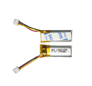 Batería de Respaldo GPS LP621230 3.7V 170mAh Batería Líquida con Sensor NTC para Uso en Vehículos Eléctricos Certificación CE Garantía de 12 Meses - Product Image 1
