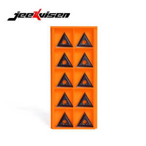 Jeekvisen Insert de tournage en carbure de TNMG160402-MS de haute qualité Outil de coupe en alliage super dur noir pour pièce en acier - Product Image 4