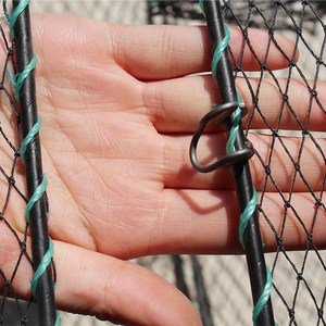 Hot Bán Có Thể Gập Lại Nuôi Trồng Thủy Sản Cua Tôm Fish Trap Vuông Lồng Giỏ 380D/9ply PE Multifilament Net Trên Sông Đại Dương - Product Image 4