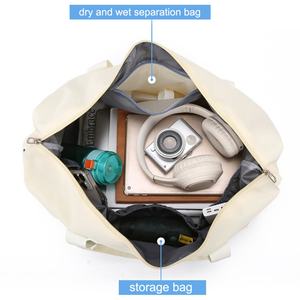 Sac de sport de voyage pour femmes, grande capacité, bagages de sport pour hommes, sac de messager imperméable, sac à main sec et humide - Product Image 5