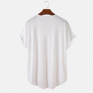 Camisetas Clásicas Premium de Secado Rápido para Hombre, Camisetas de Algodón Grueso de Lujo, Personalizables, Estilo Urbano, Cuello Redondo - Product Image 5