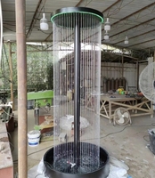 Fuente Moderna de Acero Inoxidable Tipo Filamento Yanyi, Garantía de 2 Años, Fácil Instalación, 220V, Solución Completa para Paisajismo