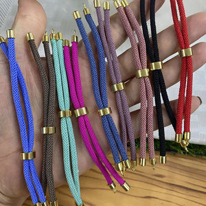 เชือกไนลอนแบบปรับได้สำหรับทำสร้อยข้อมือมิตรภาพ อุปกรณ์ตกแต่งเครื่องประดับแบบกึ่งสำเร็จรูป - Product Image 1