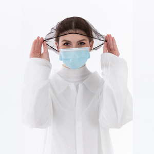 Dùng Một Lần 21Inch Thực Phẩm Vẻ Đẹp Ngành Công Nghiệp Dùng Một Lần Nylon Lưới Tóc Net Đầu Bìa Tóc Lưới Mob <span class=keywords><strong>Cap</strong></span> Đen Clip <span class=keywords><strong>Cap</strong></span> Bouffant <span class=keywords><strong>Cap</strong></span> - Product Image 3