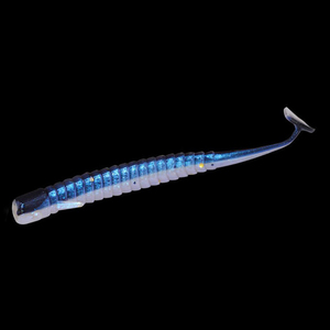 Señuelos de pesca de silicona de plástico suave con cola en <span class=keywords><strong>T</strong></span> flotante de 75mm de alta calidad, cebo vivo de agua salada para trucha, Lucio para River Lake Stream - Product Image 4