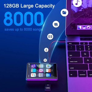 Xách tay 2.4inch Bluetooth 5.0 Máy nghe nhạc MP3 màn hình cảm ứng máy nghe nhạc với loa - Product Image 3