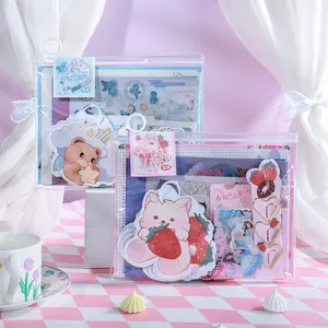 2 Thiết Kế 10 Cái/bộ Sổ Lưu Niệm Giấy Phim Hoạt Hình Cô Gái Phim Hoạt Hình Sticker Memo Pad Kawaii Trang Trí Gói Vật Liệu Giấy Cho DIY Craft