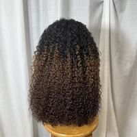 Perruque Cheveux Humains Sans Colle 13x4 Transparente avec Dentelle Frontale, Ondulée Effet Mouillé, Bouclée Jerry, Confortable pour Usage Quotidien - Prix de Gros Ghrehair