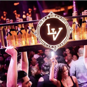 Diseño moderno personalizado acrílico LED botella presentador para enfriador de vino cubo de hielo noche pubs KTV fiestas bodas otros eventos - Product Image 1