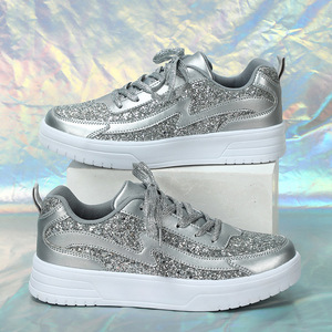 Chaussures décontractées à plateforme pour femmes, à lacets, respirantes, semelle extérieure en caoutchouc durable, haute qualité - Product Image 2