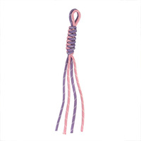 Cordon coloré tendance style Instagram en polyester; Pendentifs en cordon de nylon style Miu, cordons fins noués, cordes tressées pour sac