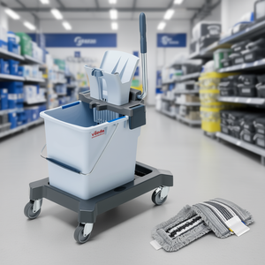 Secchio per Mop Vileda Single Ultrastep Pro da 25 L con Testina R-Trio e Panno in Microfibra per Pulizie Commerciali - Product Image 3