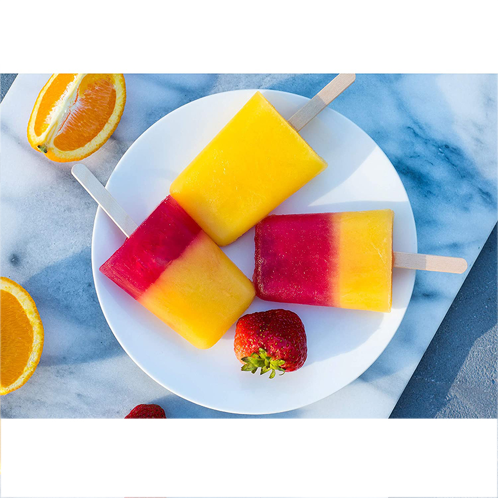 Bâtons de Popsicle En Bois Naturel Artisanat Crème Glacée Bâtons 4.5in Longueur