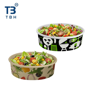 Malaysia Supplier 1300ml Biodegradable <b>Paper</b> Salad <b>Bowl</b> Cookie Kraft Disposable Container Suitable for Food Stall Catering - Product Image 5