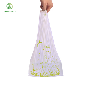 Tee-shirt pliable en plastique biodégradables, sac de courses en rouleau pour boulangers et entrepôts de ferme, vente en gros, - Product Image 3