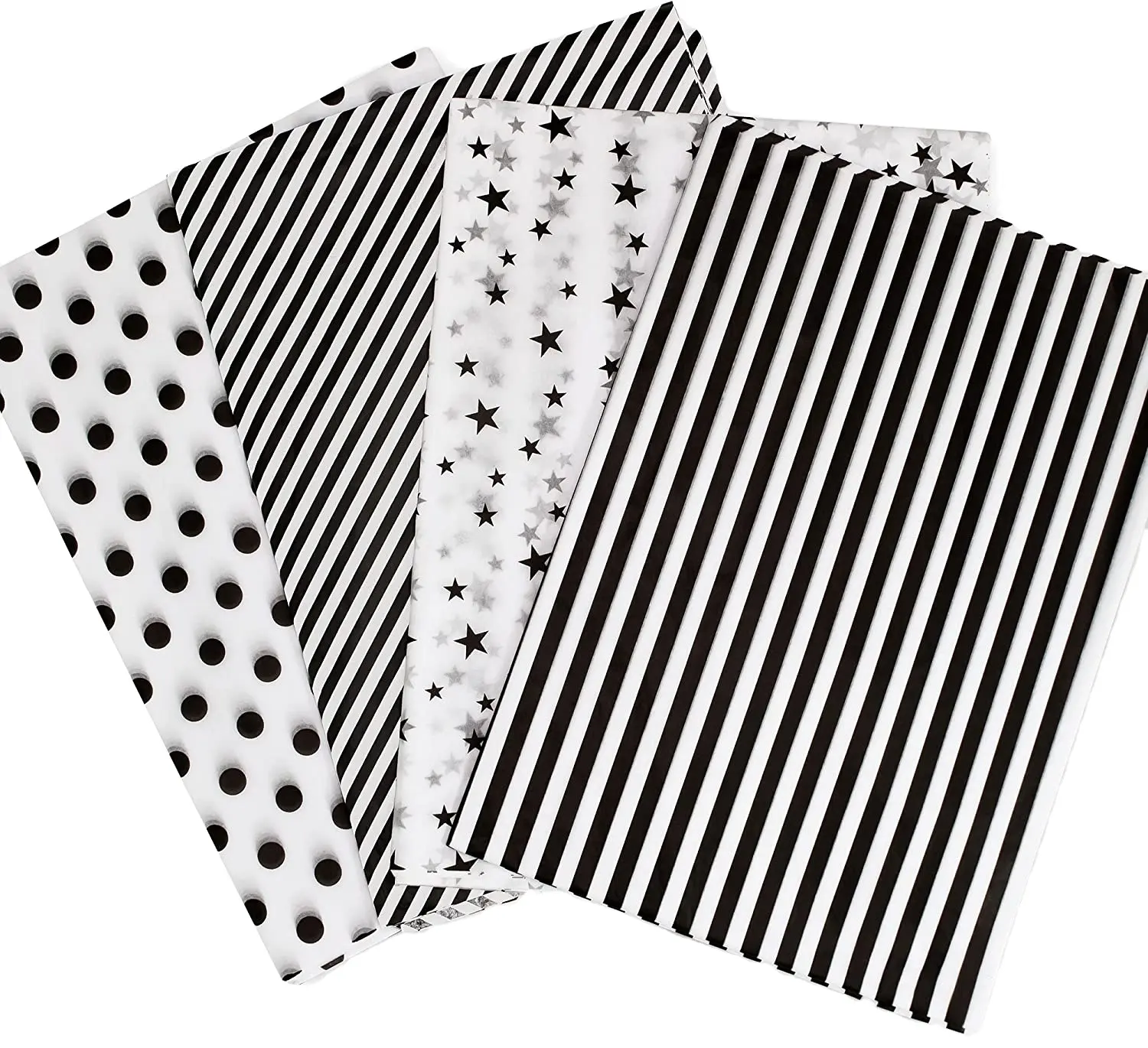 Papier de soie blanc imprimé personnalisé avec logo noir/logo noir sur papier de soie blanc/papier d'emballage cadeau noir