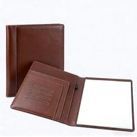 Porte-documents en cuir PU personnalisé avec logo, pour cadres dirigeants, classeur, bloc-notes, porte-documents pour hommes et femmes