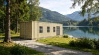 Maison conteneur modulaire préfabriquée Skyacross, démontable, portable, empilable, en kit