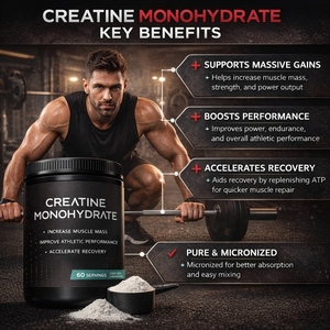Bonbons gélifiés à la créatine, formulés avec du monohydrate de créatine pour soutenir la force et la récupération musculaires. - Product Image 3