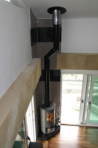 Tuyau de cheminée en acier inoxydable sur mesure OEM à connexion murale unique pour foyer, <span class=keywords><strong>conduit</strong></span> d'évacuation, tube de ventilation pour poêle - Product Image 6