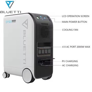 Station d'énergie solaire hors réseau <span class=keywords><strong>EP500Pro</strong></span> 3000W 5000W, système de stockage solaire domestique, batterie LiFePO4, onduleur à onde sinusoïdale pure CAN, 5100Wh - Product Image 3