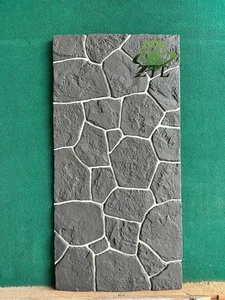 Panneau en pierre artificielle moderne de haute qualité en polyuréthane imperméable insonorisé modèle 3D pour mur extérieur d'hôtel Faux PU <span class=keywords><strong>Rock</strong></span> - Product Image 4